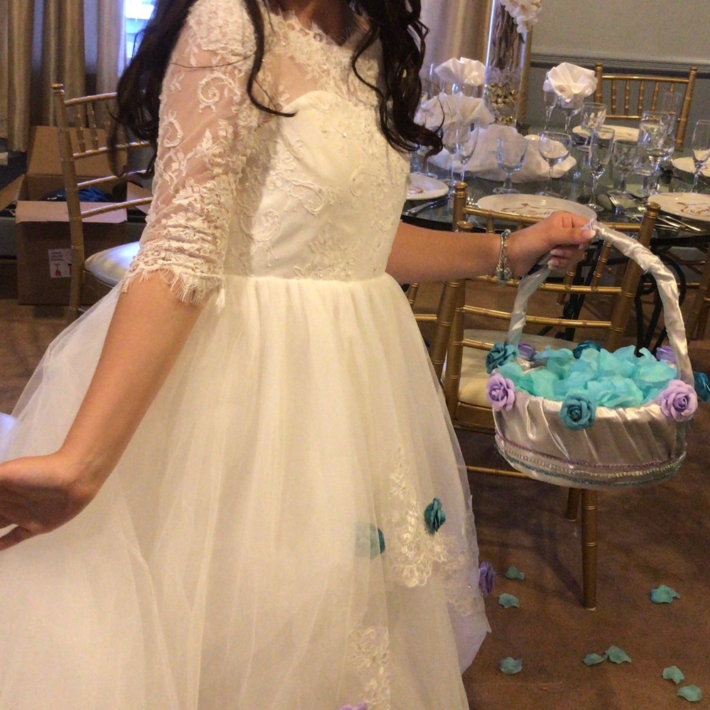 flower girl dress - 5.5 high size medium